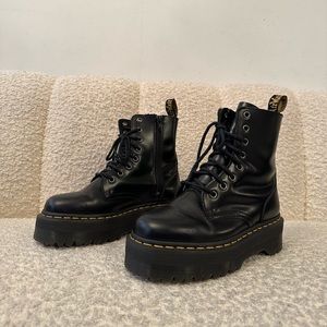 Dr. Martens Women's Jadon Platform Combat Boots / Black / Size 37